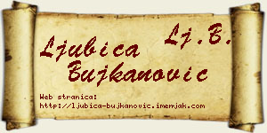 Ljubica Bujkanović vizit kartica